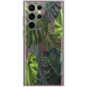 Прозрачный чехол BoxFace Samsung Galaxy S22 Ultra (S908) Palm Tree