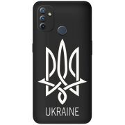 Черный чехол BoxFace OnePlus Nord N100 Тризуб монограмма ukraine