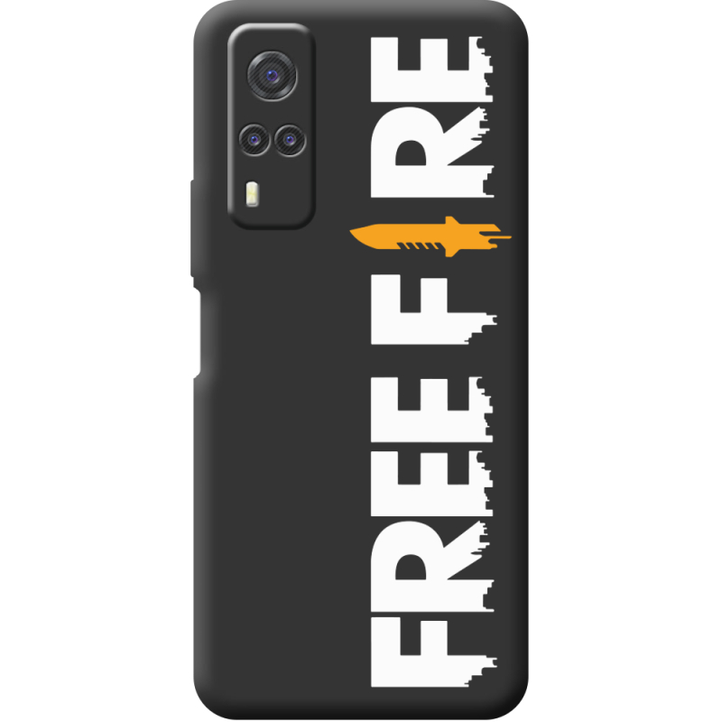 Черный чехол BoxFace Vivo Y31 Free Fire White Logo