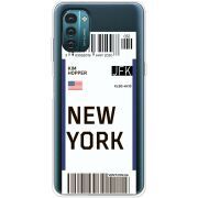 Прозрачный чехол BoxFace Nokia G21 Ticket New York