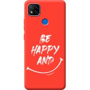 Красный чехол BoxFace Xiaomi Redmi 9C be happy and