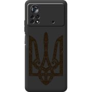Черный чехол BoxFace Poco X4 Pro 5G Ukrainian Trident