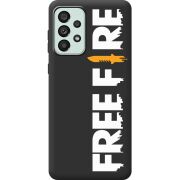 Черный чехол BoxFace Samsung Galaxy A33 5G (A336) Free Fire White Logo