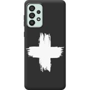 Черный чехол BoxFace Samsung Galaxy A33 5G (A336) Білий хрест ЗСУ