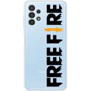 Прозрачный чехол BoxFace Samsung Galaxy A13 4G (A135) Free Fire Black Logo