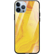 Защитный чехол BoxFace Glossy Panel Apple iPhone 13 Pro Max Yellow Marble