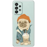 Прозрачный чехол BoxFace Samsung Galaxy A73 (A736) Dog Coffeeman