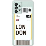 Прозрачный чехол BoxFace Samsung Galaxy A73 (A736) Ticket London