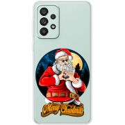 Прозрачный чехол BoxFace Samsung Galaxy A73 (A736) Cool Santa