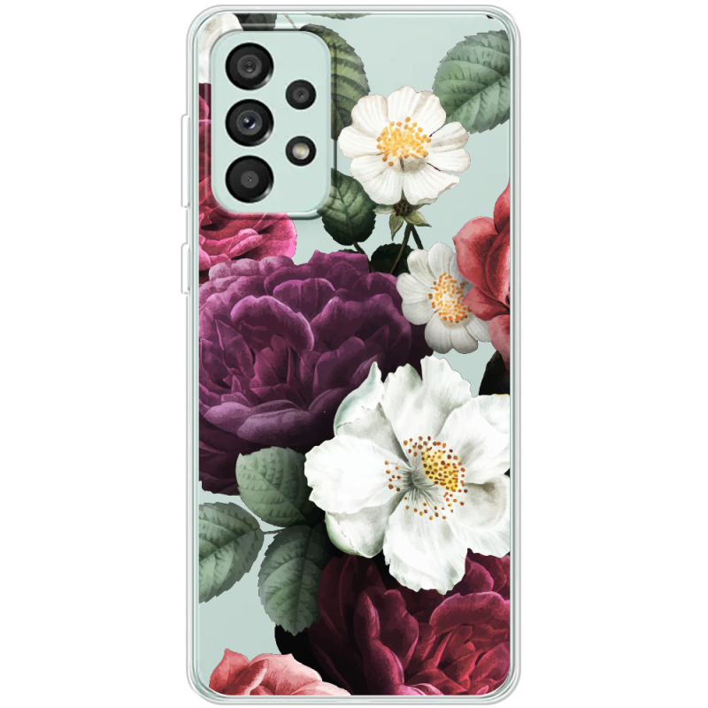 Прозрачный чехол BoxFace Samsung Galaxy A73 (A736) Floral Dark Dreams