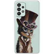 Прозрачный чехол BoxFace Samsung Galaxy A73 (A736) Steampunk Cat