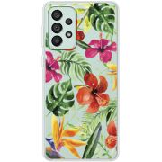 Прозрачный чехол BoxFace Samsung Galaxy A73 (A736) Tropical Flowers