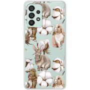Прозрачный чехол BoxFace Samsung Galaxy A73 (A736) Cotton and Rabbits