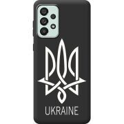 Черный чехол BoxFace Samsung Galaxy A73 5G (A736) Тризуб монограмма ukraine