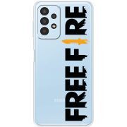 Прозрачный чехол BoxFace Samsung Galaxy A32 5G (A326) Free Fire Black Logo