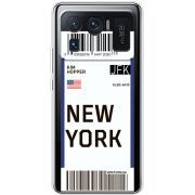 Прозрачный чехол BoxFace Xiaomi Mi 11 Ultra Ticket New York
