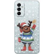 Прозрачный чехол BoxFace Samsung Galaxy M23 5G (M236)  Christmas Deer with Snow