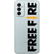 Прозрачный чехол BoxFace Samsung Galaxy M23 5G (M236)  Free Fire Black Logo