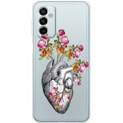 Чехол со стразами Samsung Galaxy M23 5G (M236)  Heart