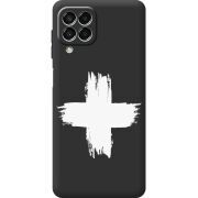 Черный чехол BoxFace Samsung Galaxy M33 5G (M336) Білий хрест ЗСУ