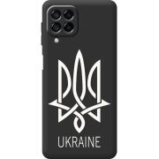 Черный чехол BoxFace Samsung Galaxy M53 5G (M536) Тризуб монограмма ukraine