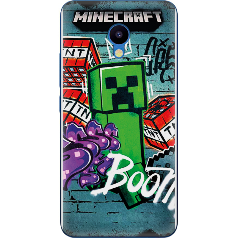 Чехол Uprint Meizu M5 Minecraft Graffiti