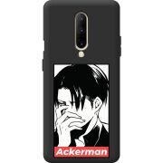 Черный чехол BoxFace OnePlus 7 Pro Attack On Titan - Ackerman