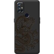 Черный чехол BoxFace OnePlus Nord N10 Chinese Dragon