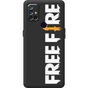 Черный чехол BoxFace OnePlus Nord N10 Free Fire White Logo