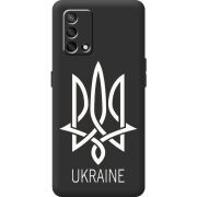 Черный чехол BoxFace OPPO A74 Тризуб монограмма ukraine