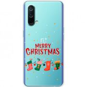 Прозрачный чехол BoxFace OnePlus Nord CE 5G Merry Christmas