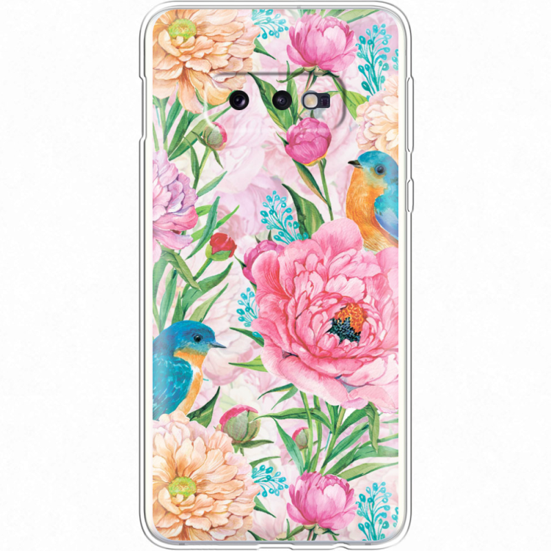 Чехол Uprint Samsung G970 Galaxy S10e Birds in Flowers