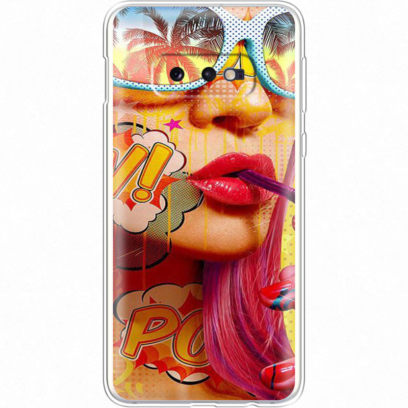 Чехол Uprint Samsung G970 Galaxy S10e Yellow Girl Pop Art