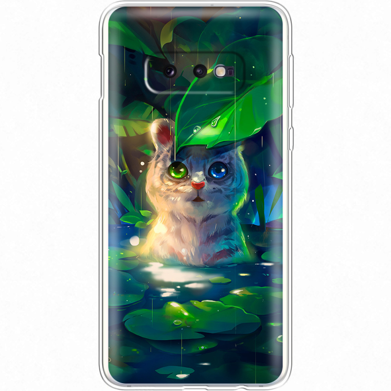 Чехол Uprint Samsung G970 Galaxy S10e White Tiger Cub