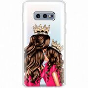 Прозрачный чехол Uprint Samsung G970 Galaxy S10e Queen and Princess