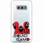 Прозрачный чехол Uprint Samsung G970 Galaxy S10e siquid game люди в красном
