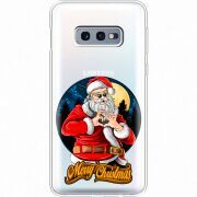 Прозрачный чехол Uprint Samsung G970 Galaxy S10e Cool Santa
