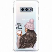 Прозрачный чехол Uprint Samsung G970 Galaxy S10e love is in the air