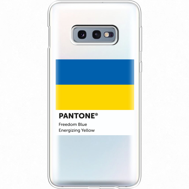 Прозрачный чехол Uprint Samsung G970 Galaxy S10e Pantone вільний синій