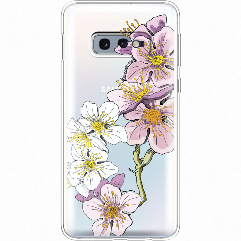 Прозрачный чехол Uprint Samsung G970 Galaxy S10e Cherry Blossom