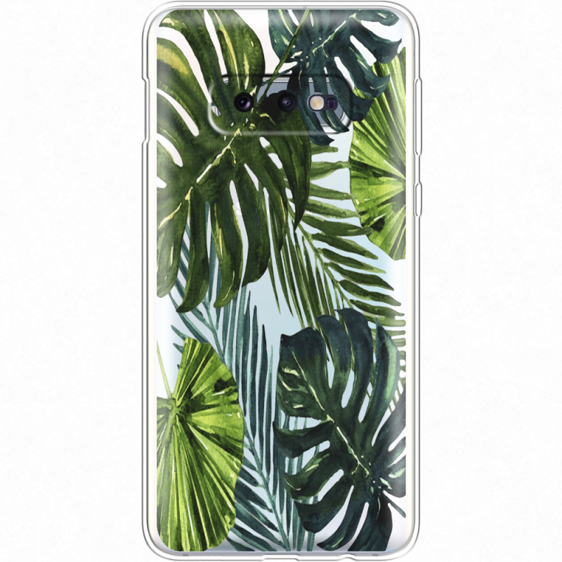 Прозрачный чехол Uprint Samsung G970 Galaxy S10e Palm Tree