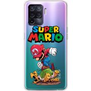Прозрачный чехол BoxFace OPPO Reno5 Lite Super Mario