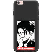 Черный чехол Uprint Apple iPhone 6 Plus / 6S Plus Attack On Titan - Ackerman