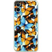 Прозрачный чехол BoxFace Apple iPhone 12 Butterfly Morpho