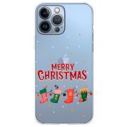Прозрачный чехол BoxFace Apple iPhone 13 Pro Max Merry Christmas