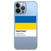 Прозрачный чехол BoxFace Apple iPhone 13 Pro Max Pantone вільний синій