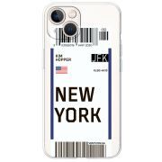 Прозрачный чехол BoxFace Apple iPhone 13 Ticket New York