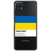 Прозрачный чехол BoxFace Samsung Galaxy A22 5G (A226) Pantone вільний синій