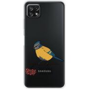 Прозрачный чехол BoxFace Samsung Galaxy A22 5G (A226) Синиця і калина