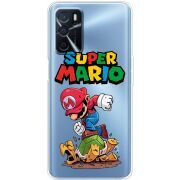 Прозрачный чехол BoxFace OPPO A16 Super Mario